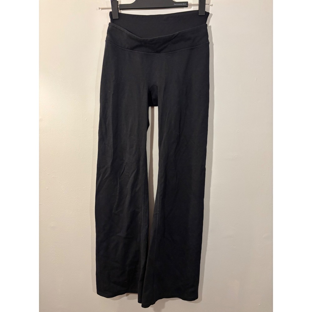 SPANX Black High Waist Flare Leggings M Double waistband